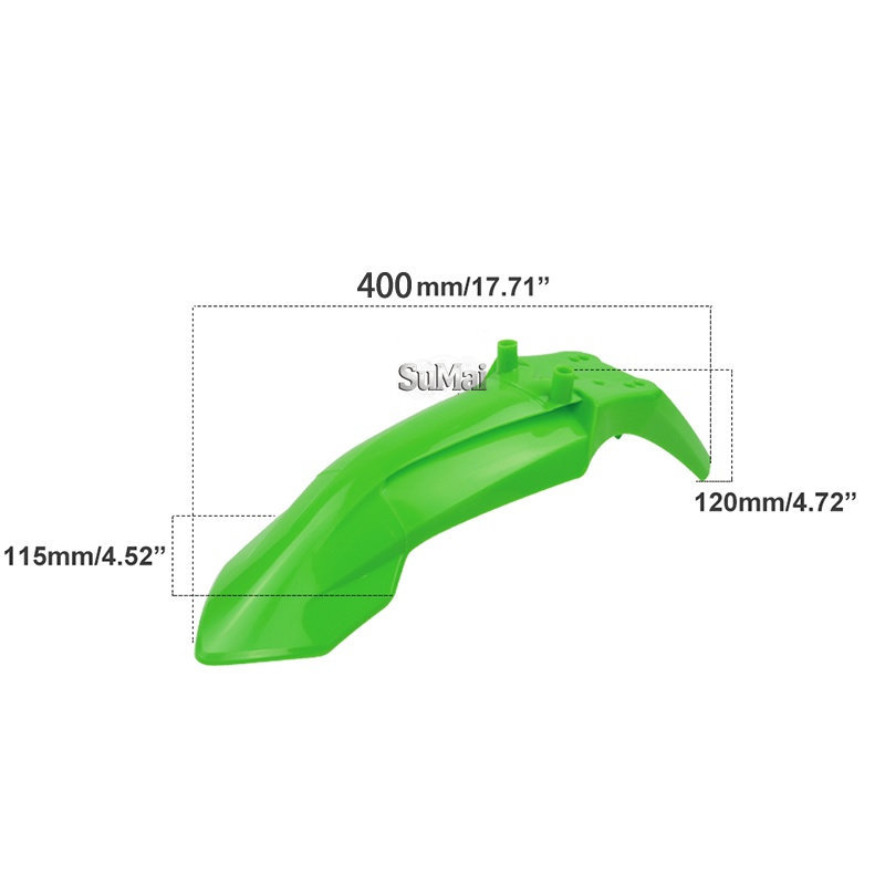 Off-Road Motorcycle Accessories Kt50 Front Fender Suitable for 50Cc70Cc110Cc Front Mudguard 10inch to 15inch Wheels