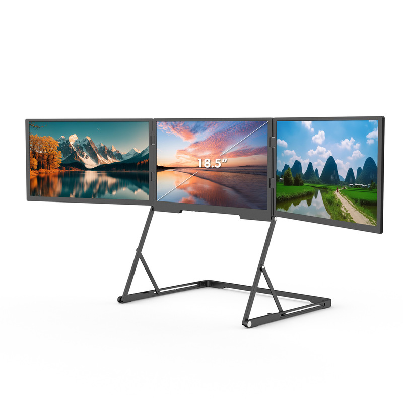 Source Factory 18.5inch Touchscreen Aluminum Alloy High-Definition Ips Three-Screen Expansion Portable Monitor