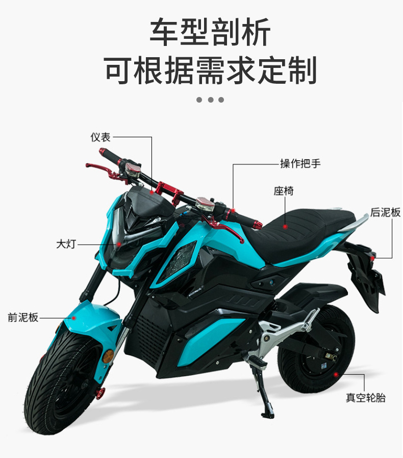 Manufacturer Exports Z6 Electric Motorcycles Two-Wheel Electric Motorcycles Overseas Adult Travel Electric Motorcycles Export
