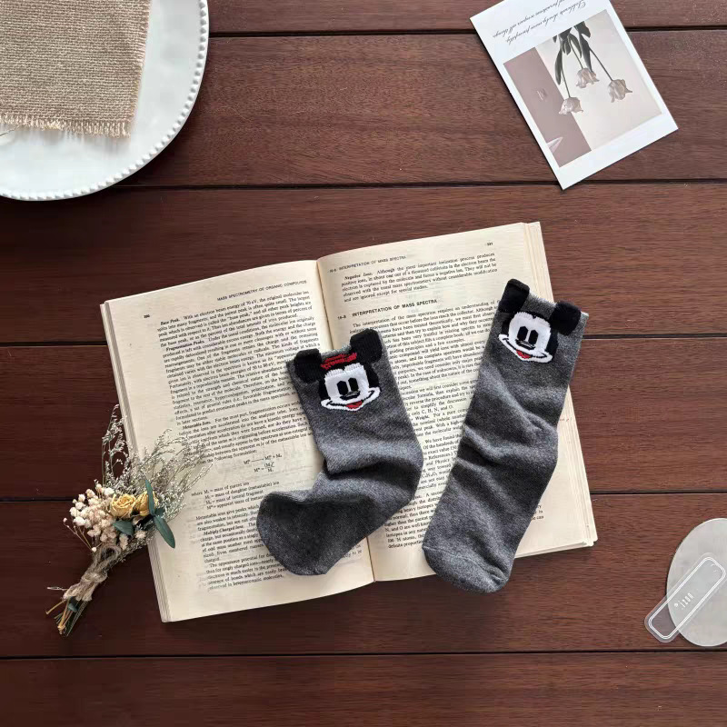 Cotton children's autumn knee socks, children's clothing, western style, mid-length 7