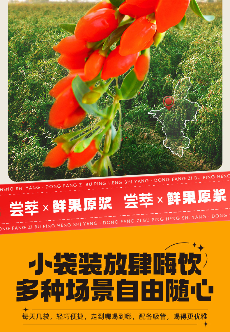 Goji Berry Juice Concentrate Ningxia Zhongning 300ml Ready to Drink with Straw specifications