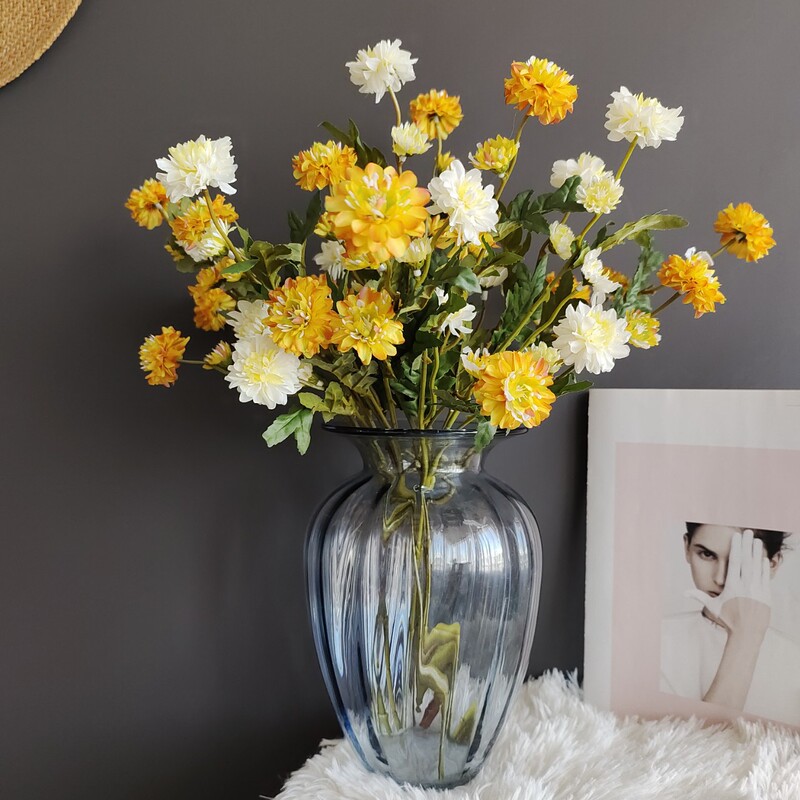 Iceland Daisy Ono Ju Scandinavian Pastoral Balcony Dining Table Living Room Home Decoration Wedding Clothing Design Artificial Flowers