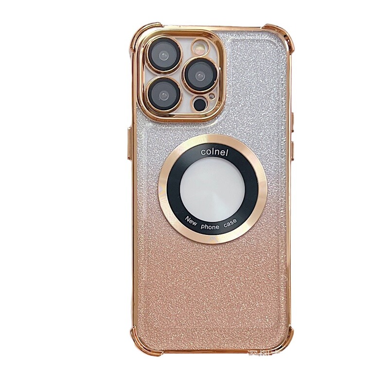 Iphone15promax携帯電話ケースアップル宇宙ケース四角転倒防止マグネットグラデーション拡大鏡14pr|undefined