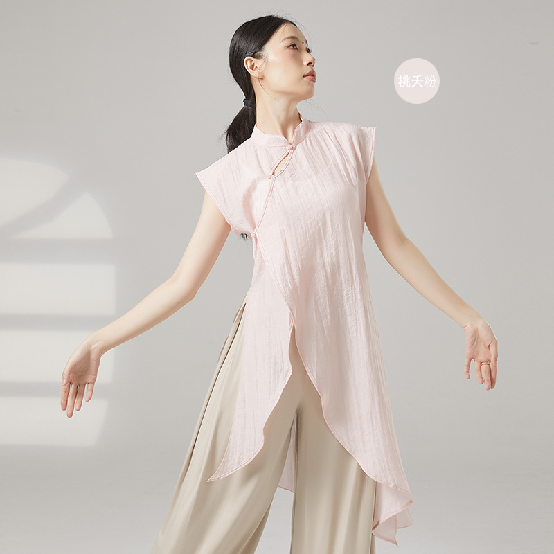 新款古典舞服女飘逸新中式舞蹈服古风旗袍练功服中国舞演出服|undefined
