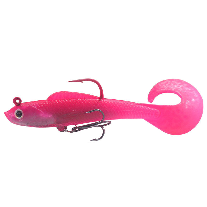 4 Colors Soft Grubs Fishing Lures Soft Baits Fresh Water Bass Swimbait Tackle Gear