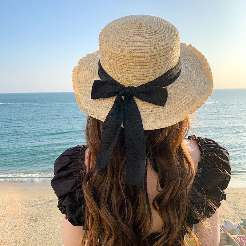 Breasted bow-beige (black belt)