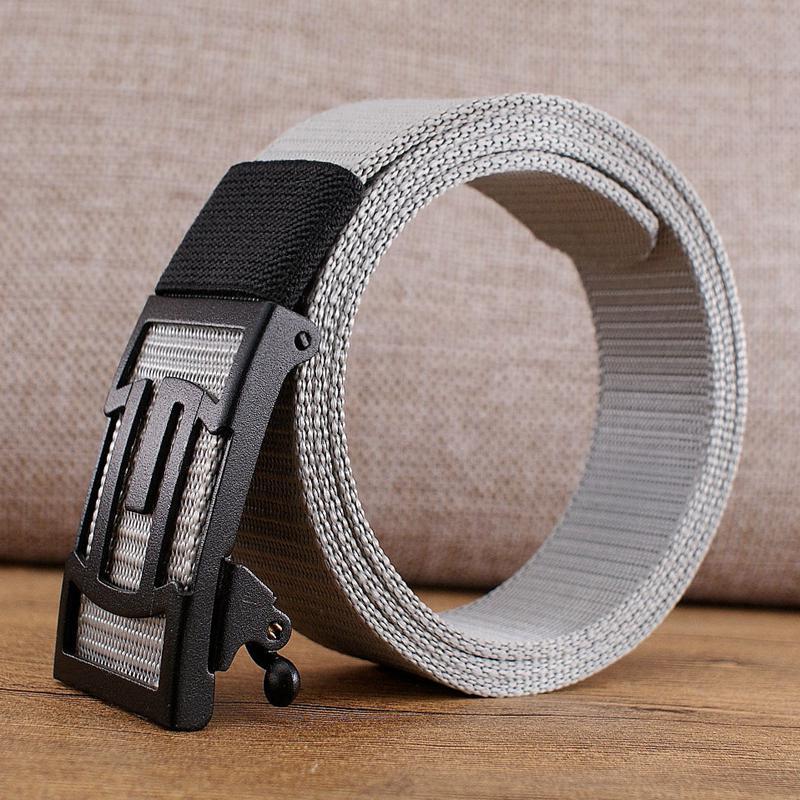 Cinturón automático de nailon ancho 35 mm para hombre uso diario