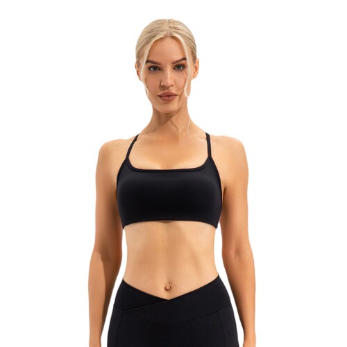 2024 Women's Nudist Sports Bra with Shock Absorption and Anti-Sag Running Yoga Top with Beautiful Back Muscle Top