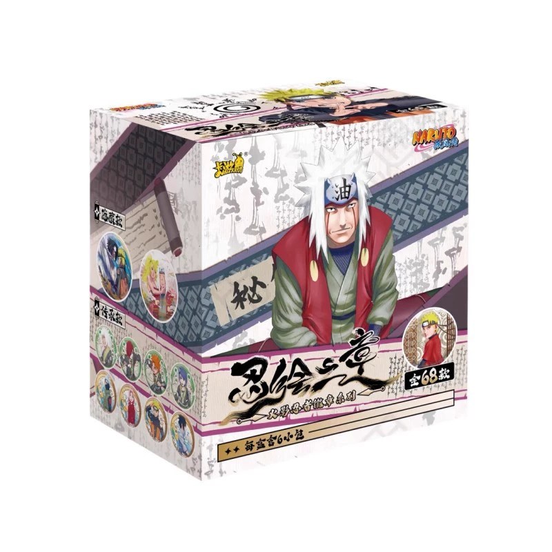 Коллекционная карта Naruto в коробке — главы 7, бейджи, резиновые фигурки и фото-паки
