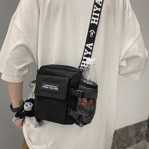 女生帆布小挎包 帆布小包包单肩新款ins风韩版休闲单肩斜挎包