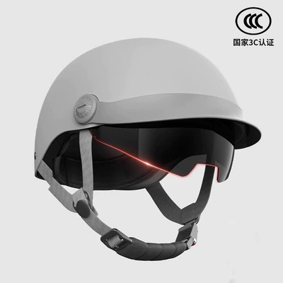 Breathable Helmet, Motosiklet kaskı (dəbilqə) - 3c-certification-shen-jing-gray-hat-brim-sunscreen-inner-mirror