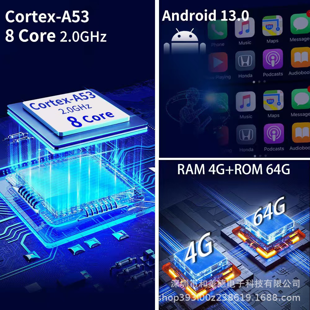 Suitable for Mercedes-Benz C-Class 8inch W203 Original Car Style Wireless Carplay Android Large Screen Gps Smart Audio-Visual Bluetooth