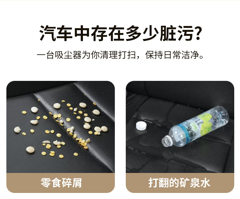 Cross-Border New Model Portable Car Vacuum Cleaner with Suction and Blowing Functions, Wireless Mini Vacuum Cleaner for Car and Home Use, Electric Dust Blower