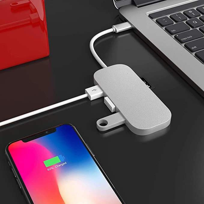 Тонкий алюминиевый сплав Type-C3.0 COMBO USB3.0 HUB, док-станция считыватель SD/TF3.0