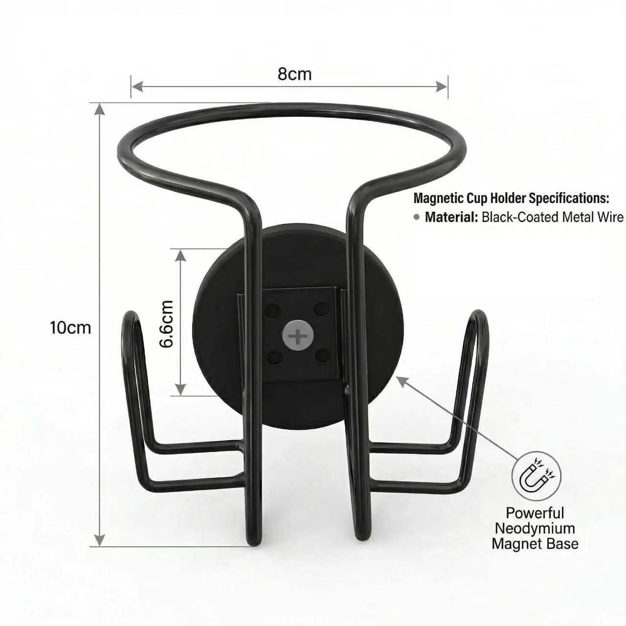 Magnetic Car Cup Holder, Beverage Holder, Outdoor Car and Boat Magnetic Cup Holder, Magnetic Cup Holder