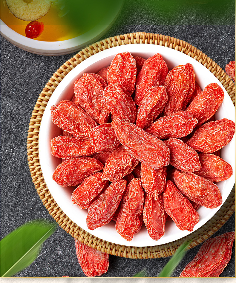 Goji Berries Ningxia Zhongning Large Grade 500g Sun Dried Red Wolfberry for Tea Soup and Soaking overview