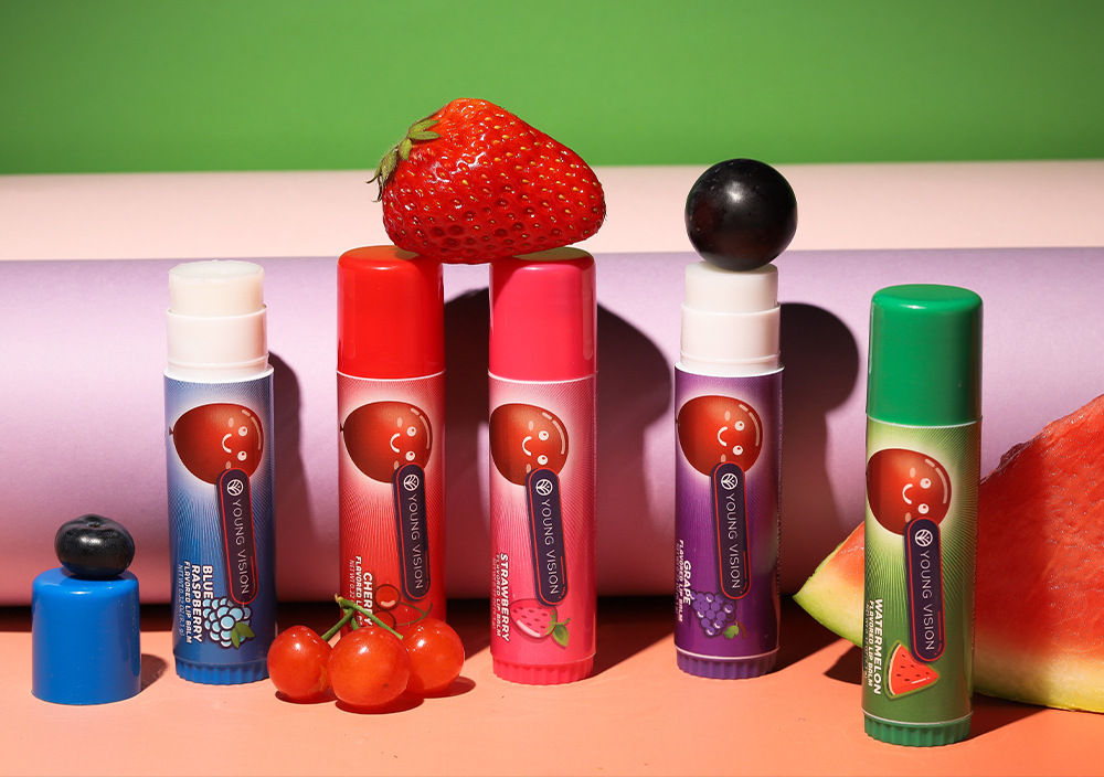 YOUNG VISION Lip balm Moisturizing and Nourishing fruit-flavored cross-border lip balm undefined