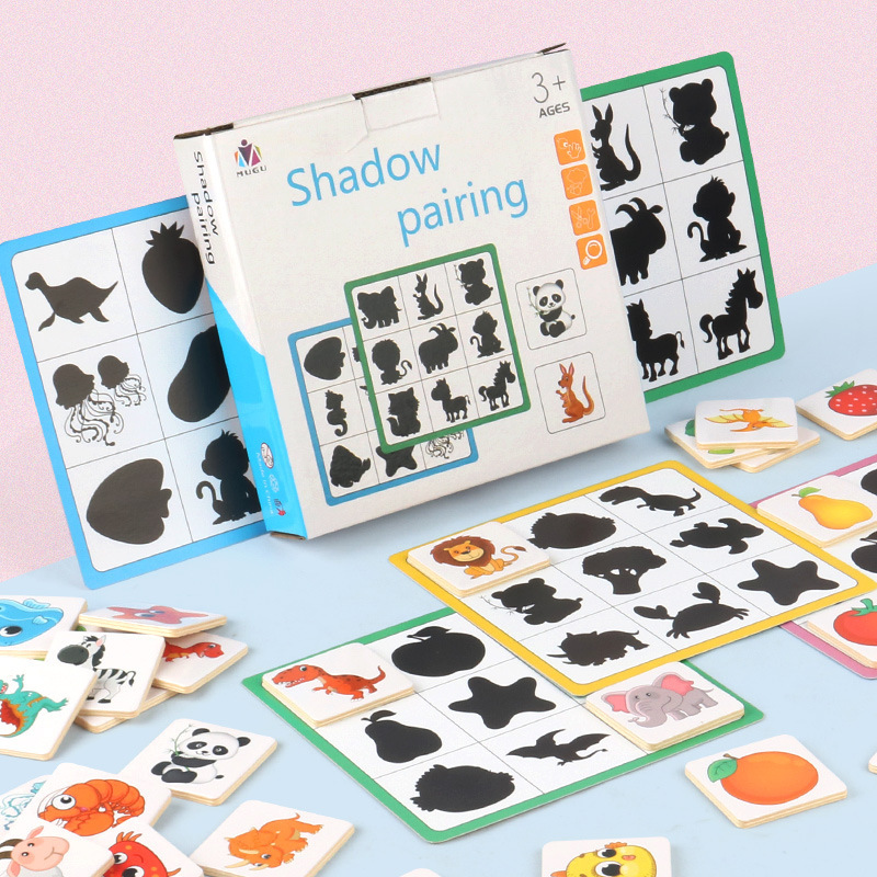 Shadow Matching to Find Different Games 1-3 Years Old Baby's Mind Training Early Education Benefiting Intelligence Development Puzzle Toy