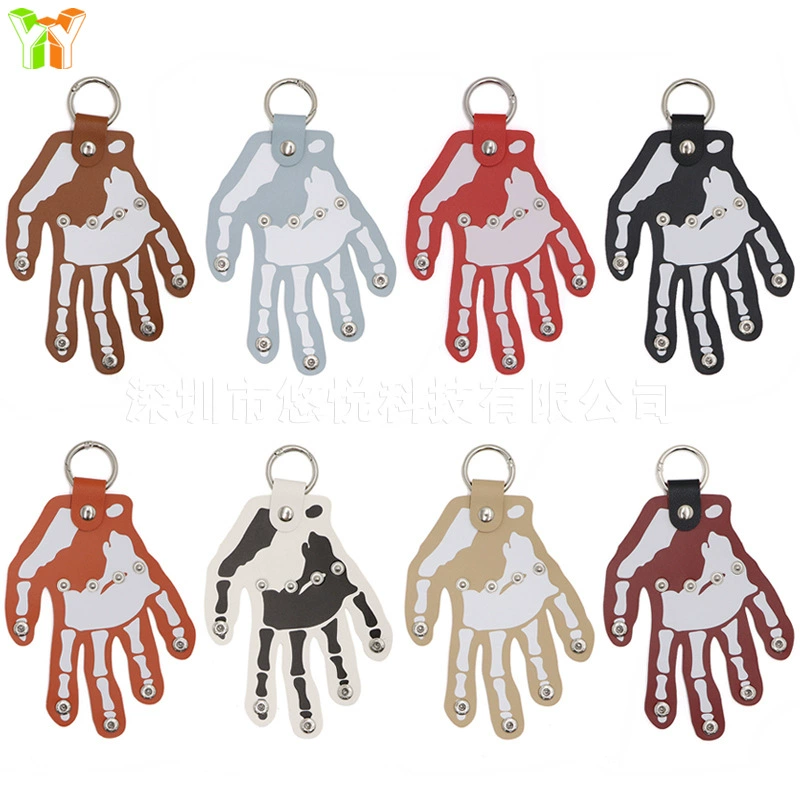Пятно трансграничная ладонь в форме Хэллоуин набор ключей Рождественский бал смешной пуу брелок подарочная цепочка для ключей