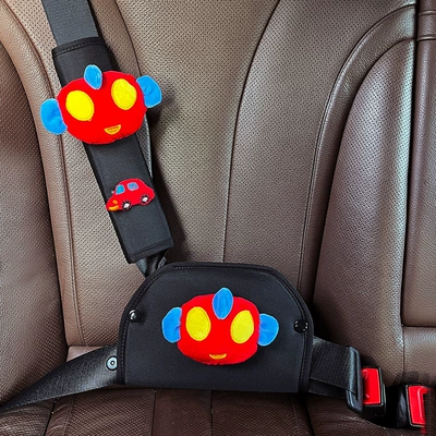 Anti-Neck Strangulation Car-Mounted Baby Shoulder – Seat belt shoulder pad - shield-ultraman-four-seasons-model-universal-for-both-left-and-right