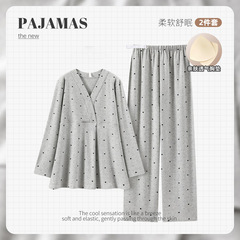 带胸垫月子服春秋季孕妇睡衣产妇产后哺乳喂奶装大码住院服家居服