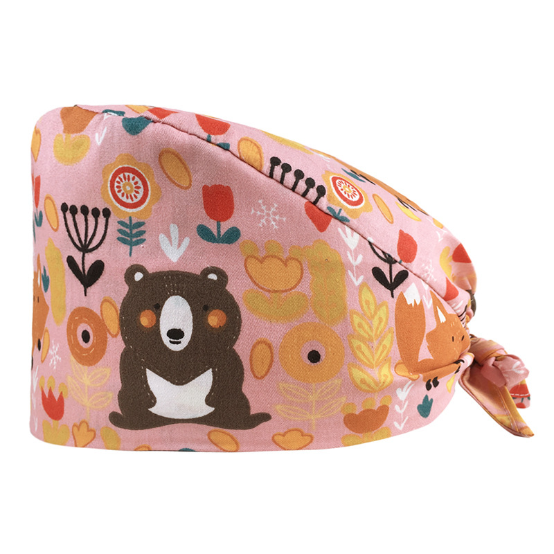Nuevo Gorro de Enfermera para UCI con Lindos Estampados, Algodón Puro, Gorro de Cocina, Odontología, Belleza y Medicina, Unisex, en Existencia.