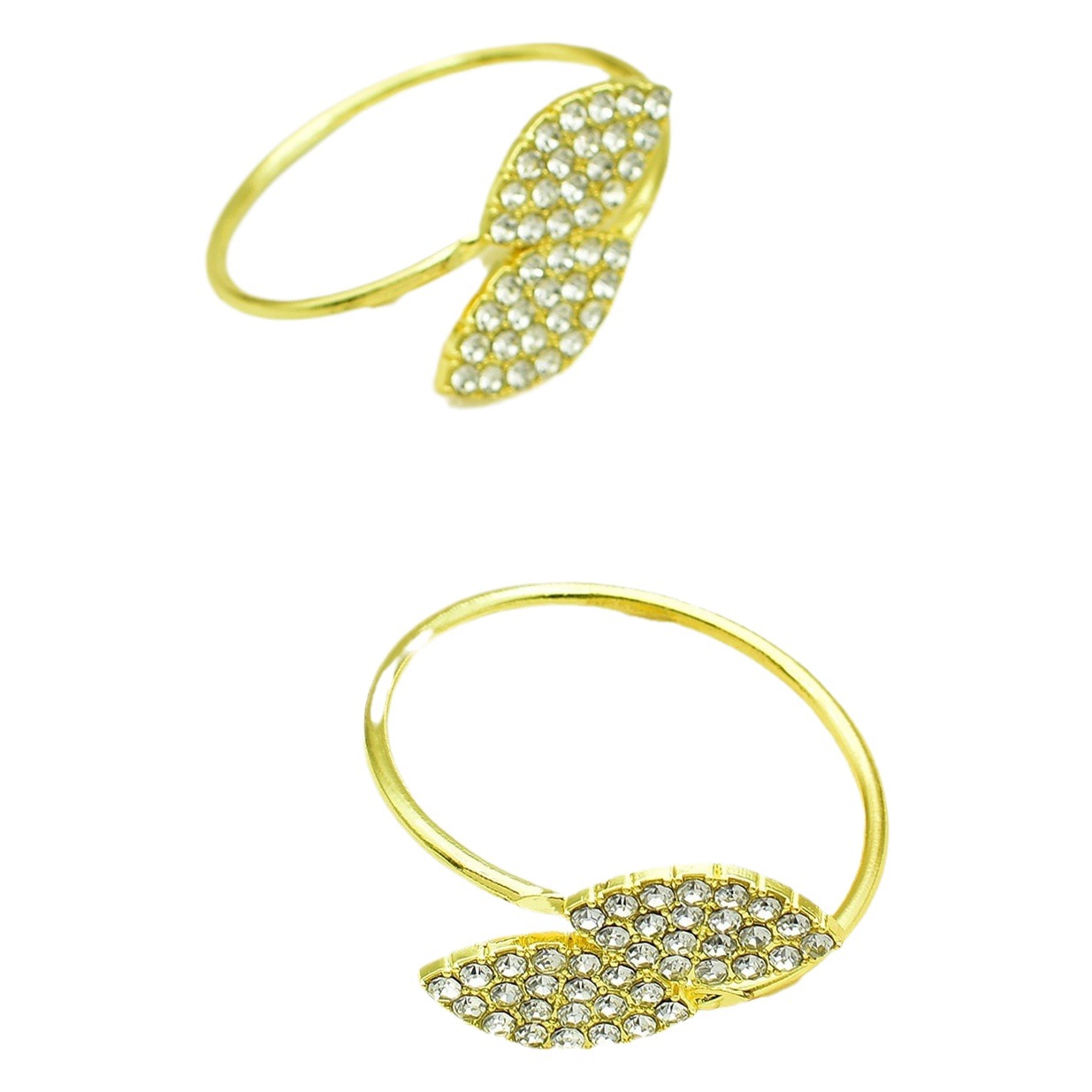 001 Spot Hotel Banquet Mesa Servilleta de hierba de dos hojas Anillo de servilleta Botón de servilleta Anillo de servilleta Boda Navidad