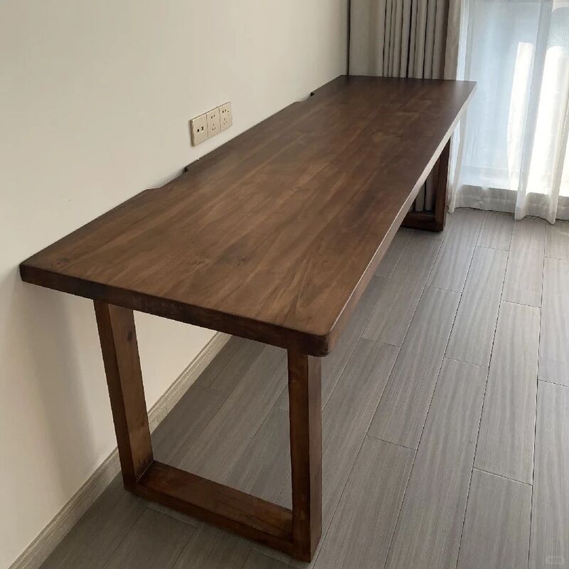 Double Solid Wood Computer Desk Desktop Home E-Sports Table Simple Bedroom Large Board Desk Workbench Long Table