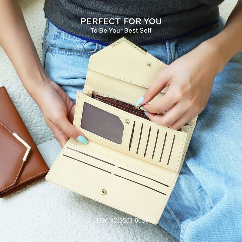 2025新款超纤钱包女时尚大容量耐磨钱包韩系钱夹womenwallet|undefined