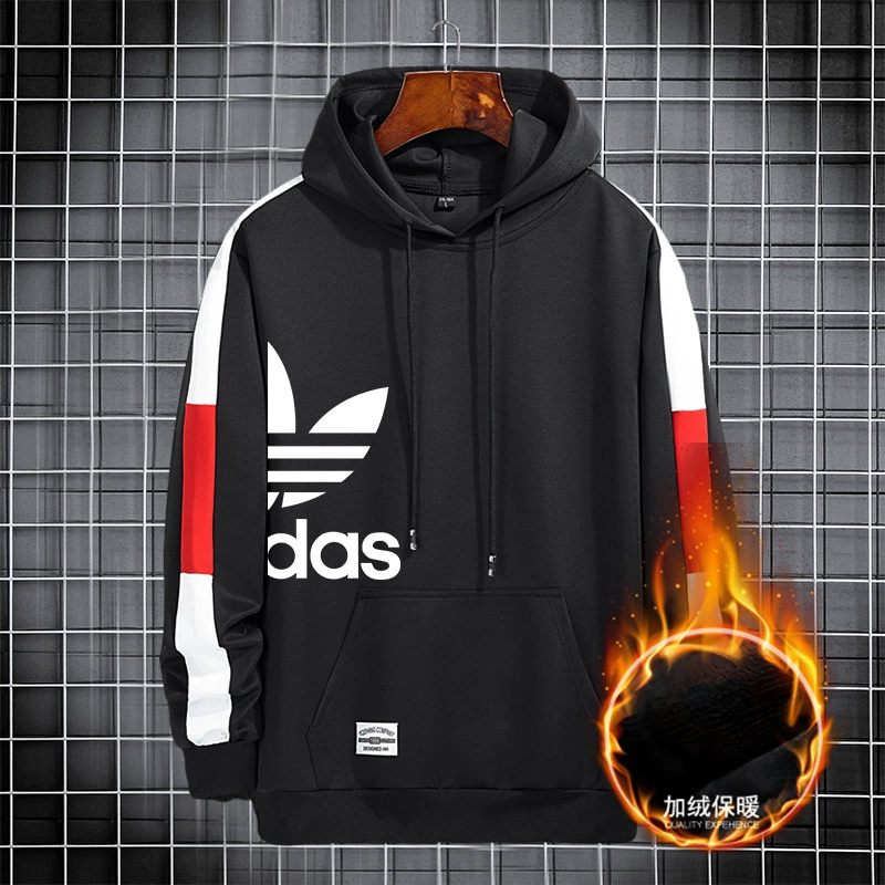 Фабрика прямого принта свитер мужской прилив с капюшоном зимние мужские корейские молодежные сшитые повседневные плюшевые топы