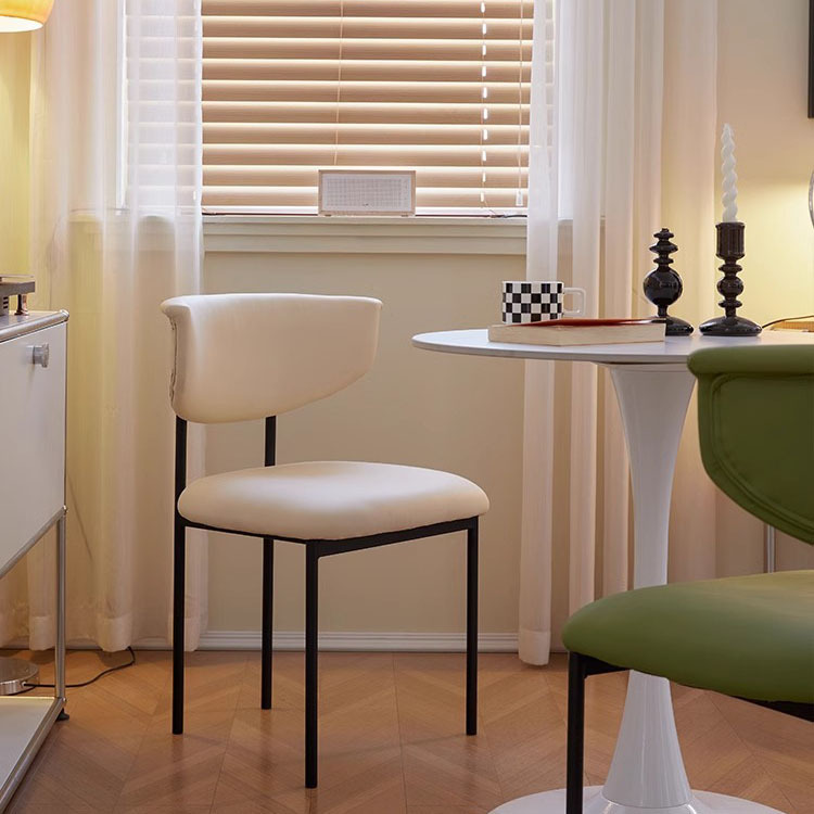 Transfronterizo OZON estilo francés silla de comedor de estilo crema silla de mesa de comedor de lujo ligera de alta calidad silla de maquillaje respaldo image 1