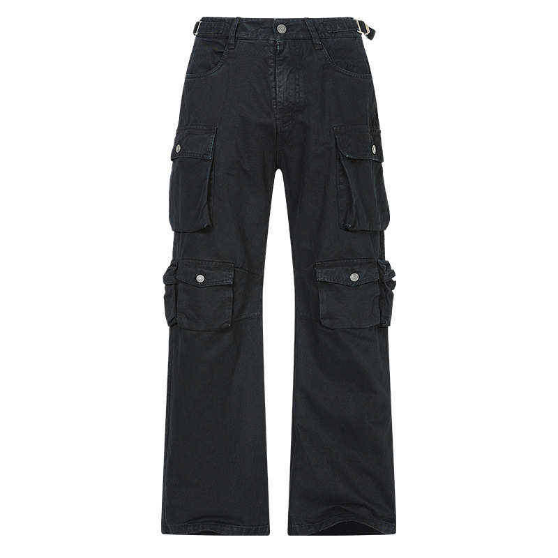 Îmbrăcăminte bărbătească, îmbrăcăminte bărbătească, pantaloni casual la modă, pentru bărbați, toamna și iarna, gata de purtat, pantaloni lejeri cu mai multe buzunare, pantaloni de șters bărbați_voghion.com