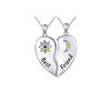 Metal necklace, pendant, accessory for friend, 3.8×3.4cm