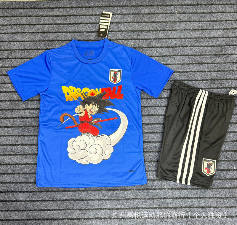 サッカーユニフォーム日本アニメワンピースドラゴンボールナルト超サイヤ人クレヨンしんちゃんシリーズ子供服|undefined
