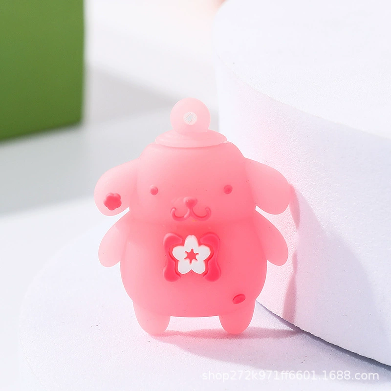 Ключница (Sanrio) кулон из силикона Kuromi, милый рождественский талисман, 3 × 1 × 4 см, assorted