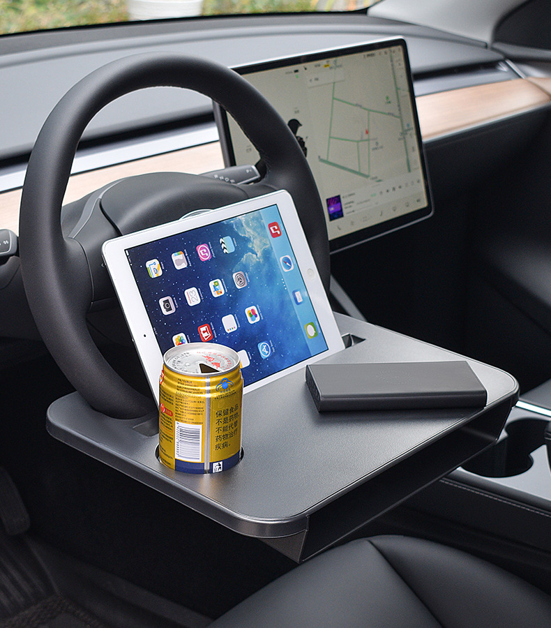 Shunwei Car Steering Wheel Table Tray Gap Box Storage Rack 2-in-1 Laptop Stand Car Dining Table