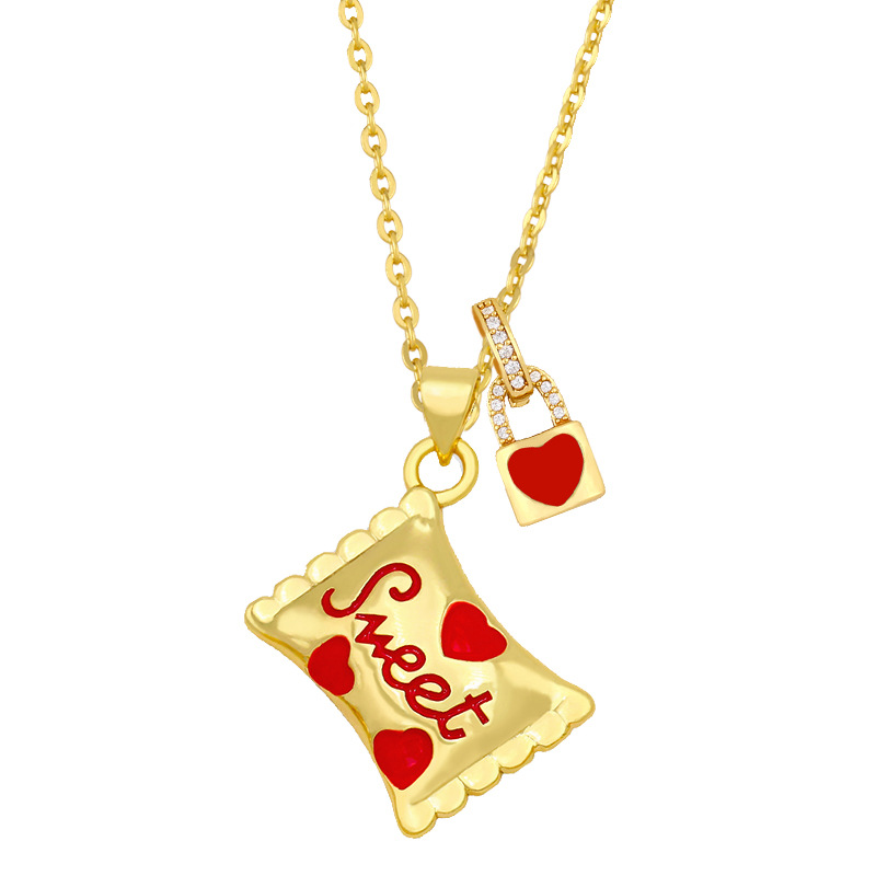 Simple candy sweet pendant necklacepicture7