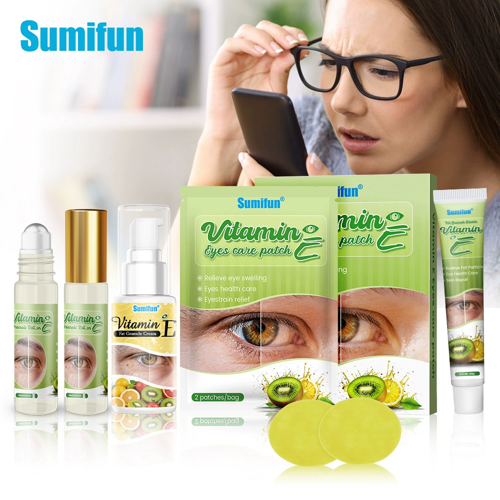 Оптовая продажа пластырей Sumifun Amazon с витамином Е, кремом с частицами жира, для ухода за кожей вокруг глаз, с лютеином для защиты глаз.