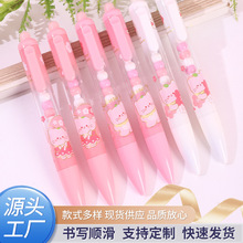 可擦按动中性笔可爱小猫卡通少女0.5mm学生可擦笔创意高颜值文具