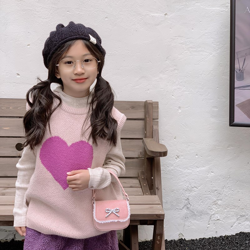 Bolsas de comercio exterior para niños, bolsas de cadena mini compactas, bolsas de arco dulce y lindas, bolsas de mano para padres e hijos.