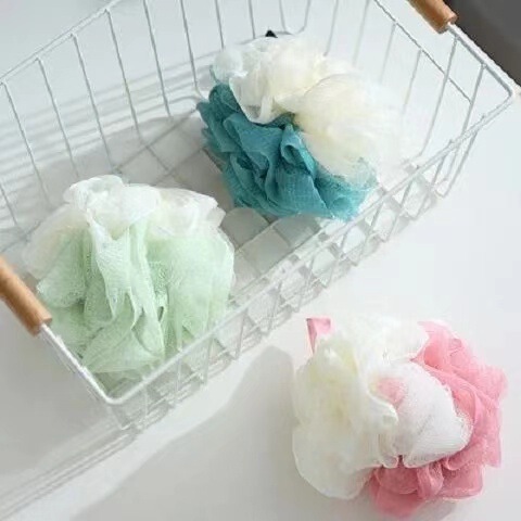 Two-color household large bath ball bath flower bath ball back rub bath flower color matching household bath bath ball wholesale