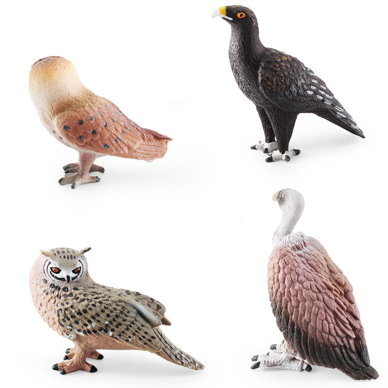 Simulación transfronteriza aves modelo animal mono cognitivo águila buitre búho adornos estáticos cognitivos