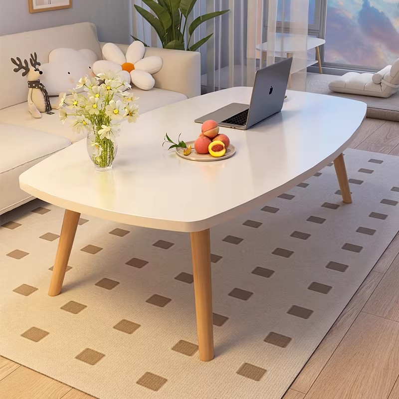 Mesa de té sala de estar pequeña casa simple simple mesa pequeña habitación de alquiler mesa baja balcón mesa de té