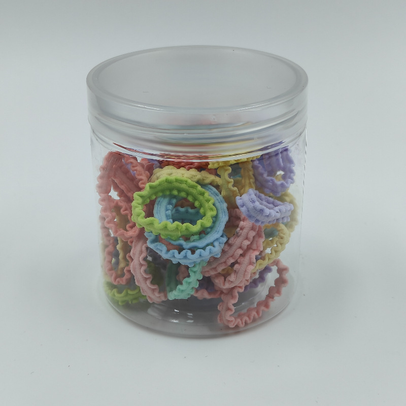 Fábrica directa enlatada de alta elasticidad no daña cabello de cabello de chicas anillo de toalla simple banda de goma cabello de cabello anillo de cabello de bebé