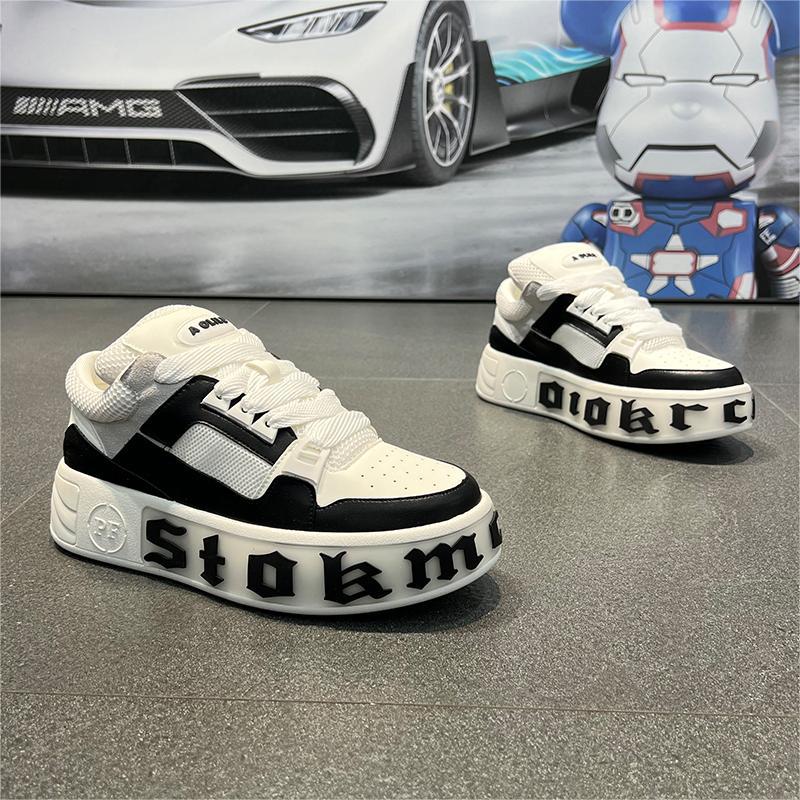 Scarpe casual da uomo con suola spessa stile campus comode_voghion.com