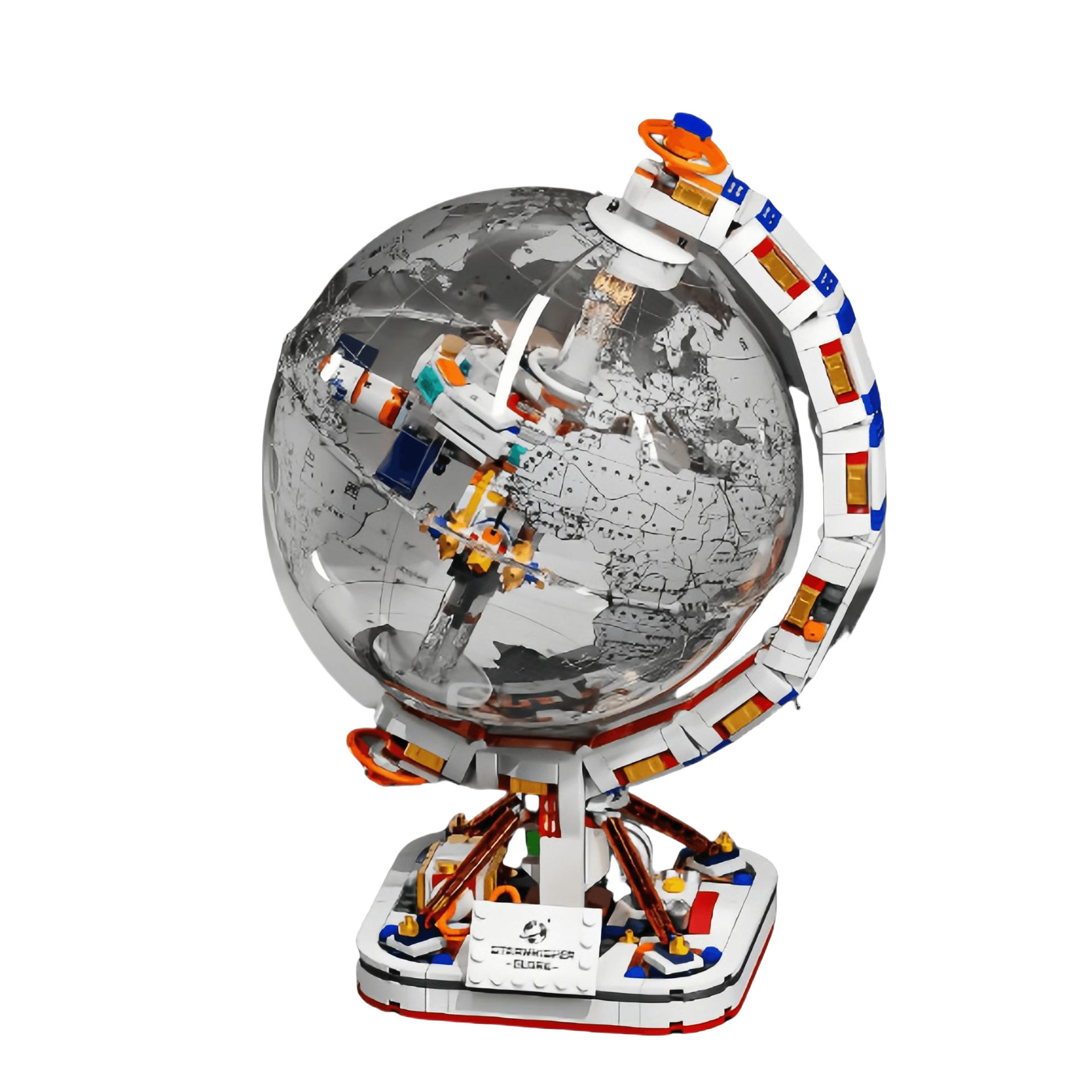 Qizhile 90104 marea espacial jugar globo luminoso Le transfronterizo juguetes para niños regalos adornos bloques de construcción