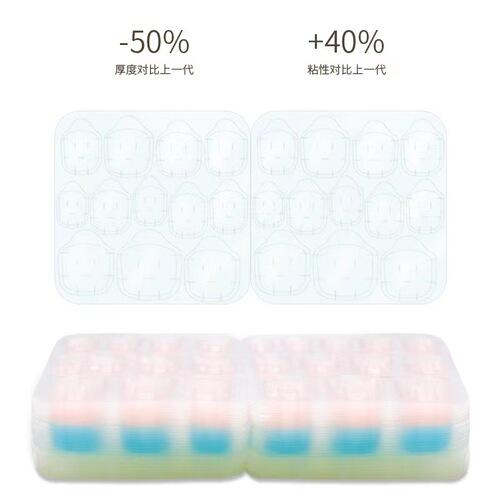 New style jelly glue plus size nail double-sided tape yellow glue nail stickers jelly glue wearing nails fake nails wholesale