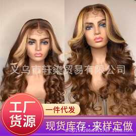 假发女 欧美女士假发非洲小卷长卷发小卷发化纤高温丝假发wig头套