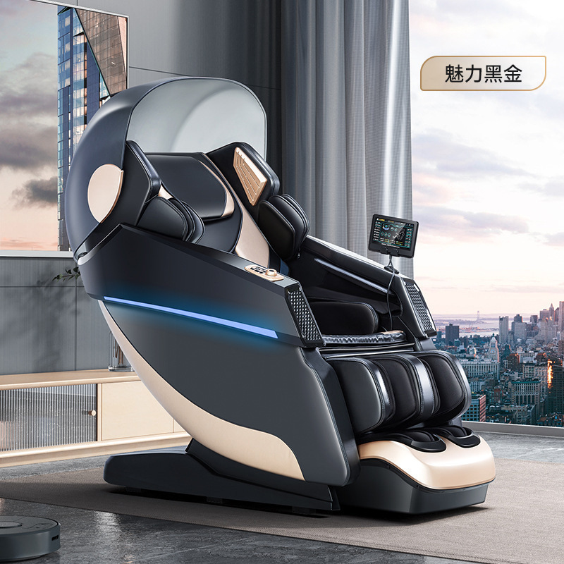 Sillón de masaje para todo el cuerpo, para uso en casa, totalmente automático, tipo cápsula espacial, gravedad cero, inteligente, eléctrico, venta al por mayor transfronteriza, personalización 3D con doble motor.