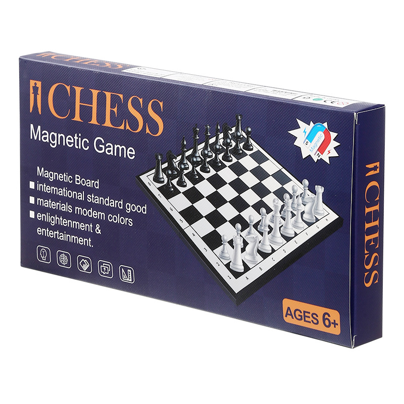 Ajedrez magnético transfronterizo juego inteligente de ajedrez magnético plegable tablero de ajedrez magnético de almacenamiento conveniente